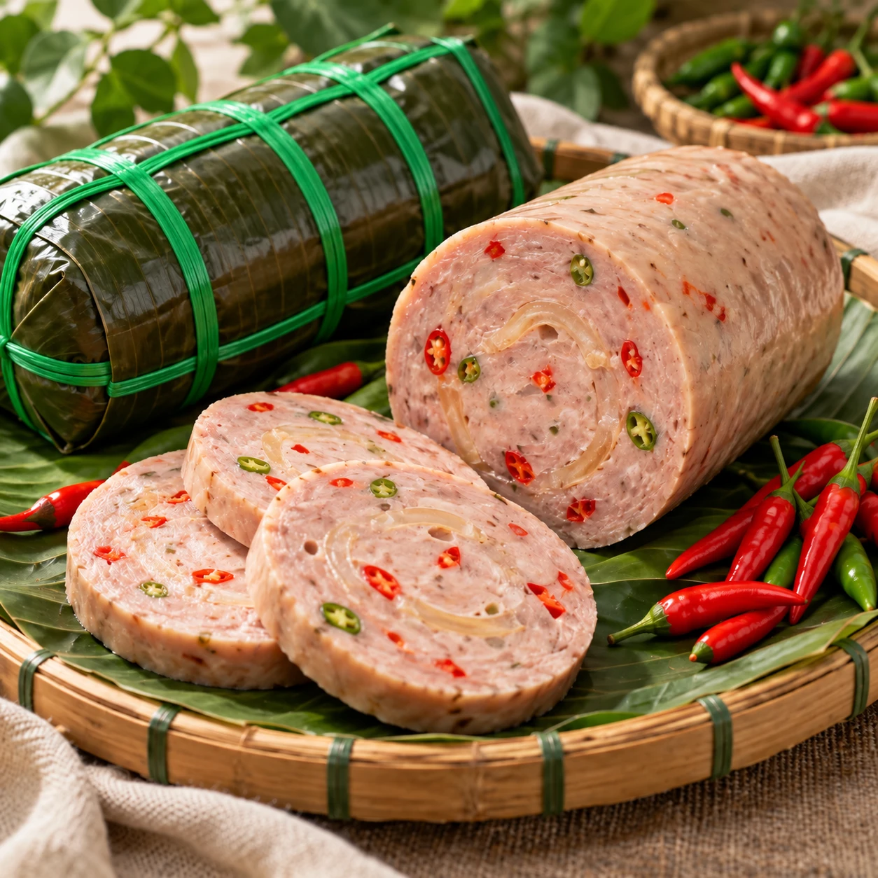 Chả bì ớt sim