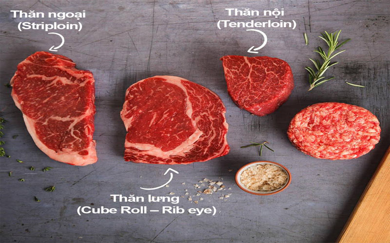 Chọn thịt bò chất lượng để món làm bít tết. 