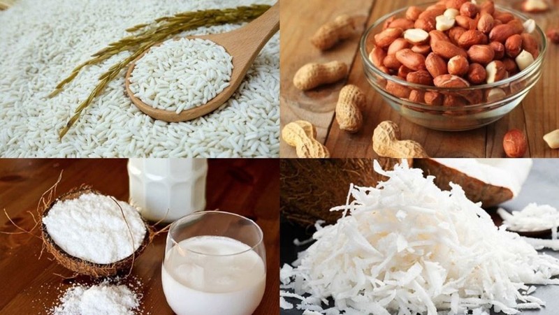 Nguyên liệu và giá trị dinh dưỡng món xôi đậu phộng