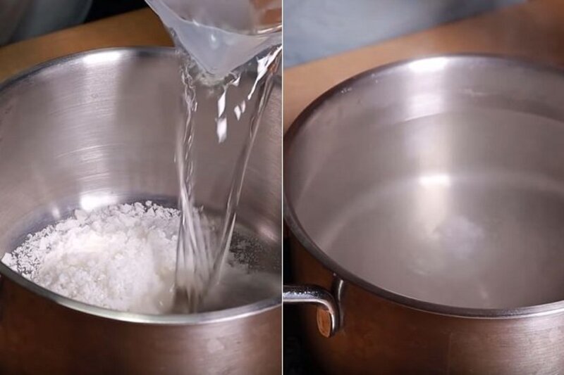 nấu nước muối đường sôi để nguội muối dưa hành với mía