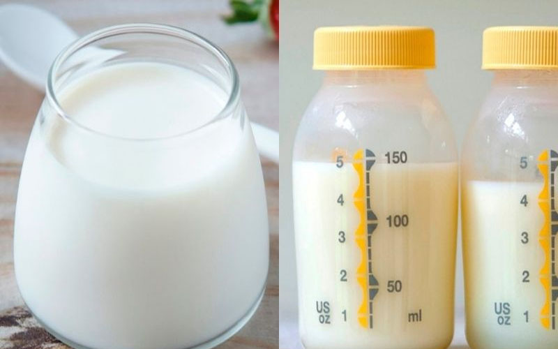 Nguyên liệu chế biến món sữa chua từ sữa mẹ