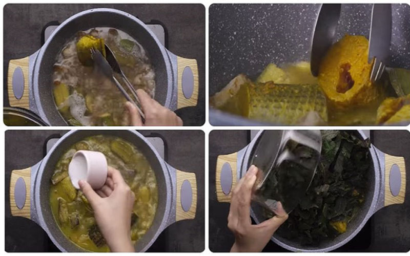 Cách làm cá trê om chuối đậu